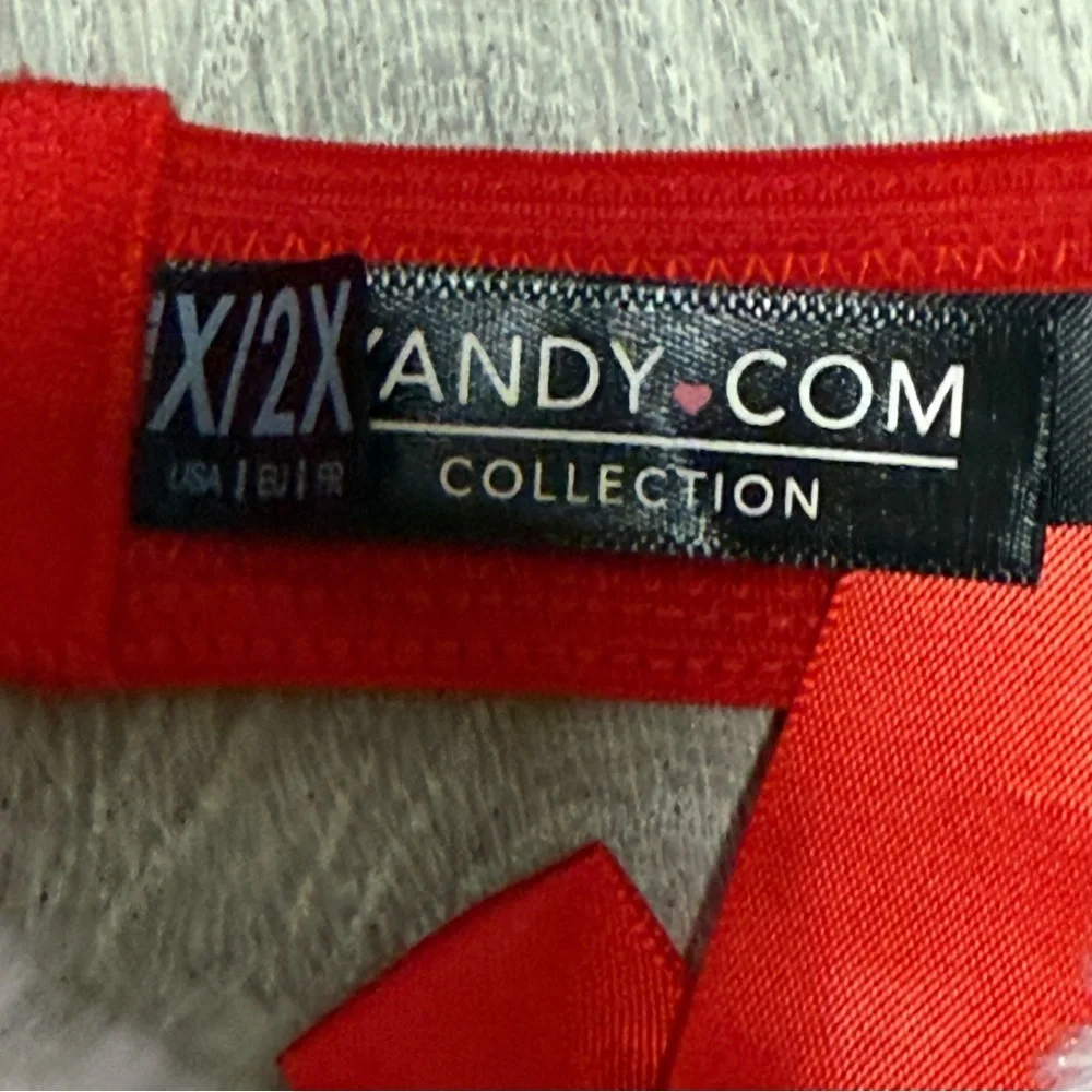 Yandy Santa Helper Lingerie Holiday with White Santa Style Trim and built in bra